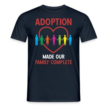 Adoption Made Family Complete Adoption Announcemen - Männer T-Shirt - Navy - Vorne - AI Model Male 178 light (178cm)