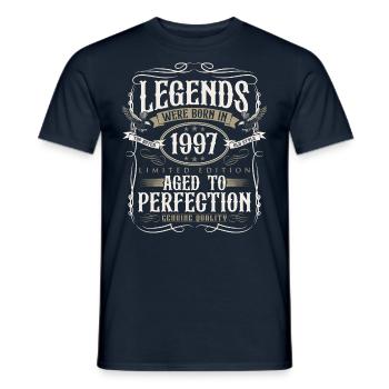 Né en 1997 Legends Cadeau d’anniversaire - T-shirt homme - marine - Devant - AI Model Male 178 light (178cm)