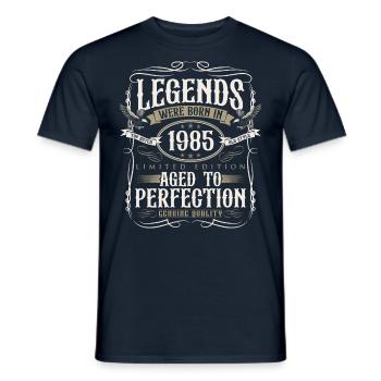 Né en 1985 Legends Cadeau d’anniversaire - T-shirt homme - marine - Devant - AI Model Male 178 light (178cm)
