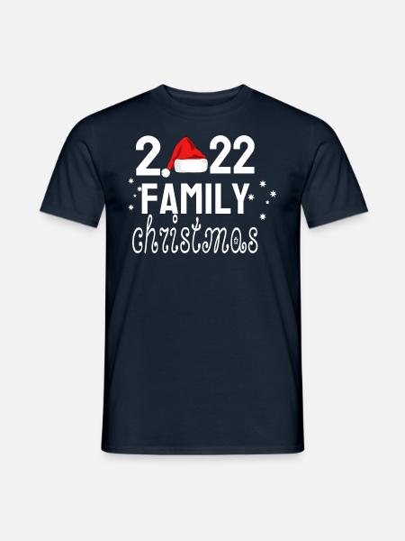 2022 Family Christmas - Men's T-Shirt - navy