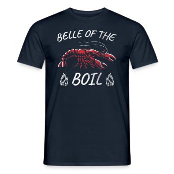 Crawfish Belle Of The Boil Funny Saying - Men's T-Shirt - navy - Front - AI Model Male 178 light (178cm)