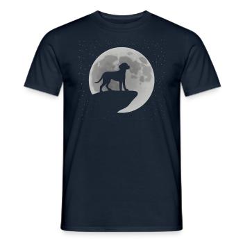 Vizsla Silhouette Moon Stars - Men's T-Shirt - navy - Front - AI Model Male 178 light (178cm)
