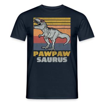 Pawpaw Saurus - Männer T-Shirt - Navy - Vorne - AI Model Male 178 light (178cm)