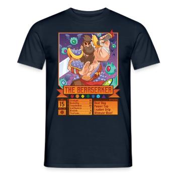 The Bearserker - Men's T-Shirt - navy - Front - AI Model Male 178 light (178cm)