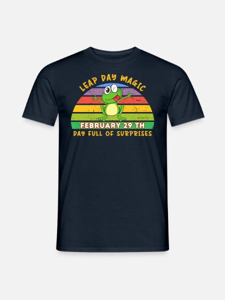 Schalttagzauber - ein Tag voller Überraschungen - Männer T-Shirt - Navy