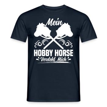 Hobby Horsing Pferde Hobbyhorse Hobby Horse - Männer T-Shirt - Navy - Vorne - AI Model Male 178 light (178cm)