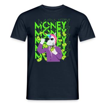 Argent - T-shirt homme - marine - Devant - AI Model Male 178 light (178cm)