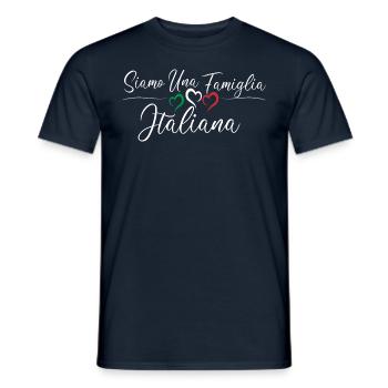 Italienisch, Familie - Männer T-Shirt - Navy - Vorne - AI Model Male 178 light (178cm)