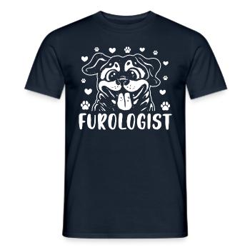 Drôle furologue Dog Groomer Puppy Stylist - T-shirt homme - marine - Devant - AI Model Male 178 light (178cm)