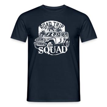 Road Trip Squad Family Traveling Tour Vacation - Men's T-Shirt - navy - Front - AI Model Male 178 light (178cm)