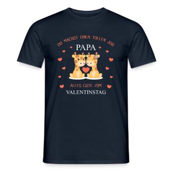 Valentinstag - Männer T-Shirt - Navy - Vorne - AI Model Male 178 light (178cm)