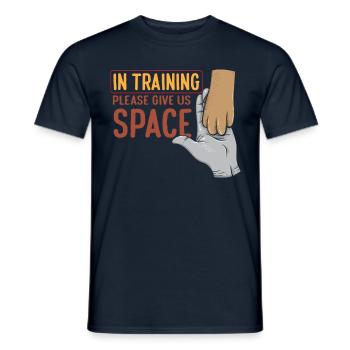 Funny Dog Trainer Agility Dog Training Give Us - Men's T-Shirt - navy - Front - AI Model Male 178 light (178cm)