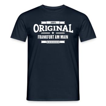 Original Frankfurt - Männer T-Shirt - Navy - Vorne - AI Model Male 178 light (178cm)