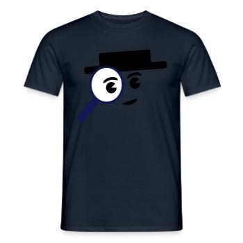 investigate - Männer T-Shirt - Navy - Vorne - AI Model Male 178 light (178cm)