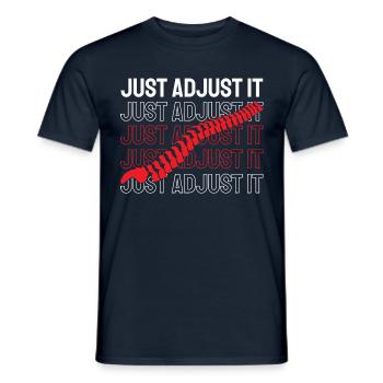 Just Adjust It Funny Chiropractor - Men's T-Shirt - navy - Front - AI Model Male 178 light (178cm)