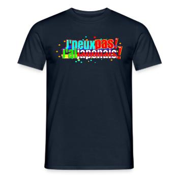 J'peux pas j'ai japonais - T-shirt homme - marine - Devant - AI Model Male 178 light (178cm)