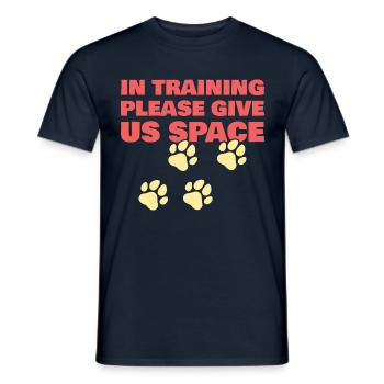 Funny Dog Trainer Agility Dog Training Give Us - Men's T-Shirt - navy - Front - AI Model Male 178 light (178cm)