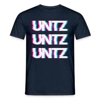 Hardtekk Tekk - Männer T-Shirt - Navy - Vorne - AI Model Male 178 light (178cm)