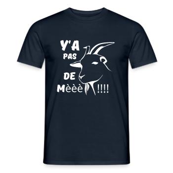 T-shirt Humour, Chèvre - T-shirt homme - marine - Devant - AI Model Male 178 light (178cm)