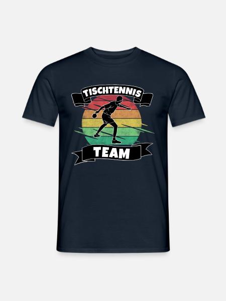 Tischtennis Team - Männer T-Shirt - Navy