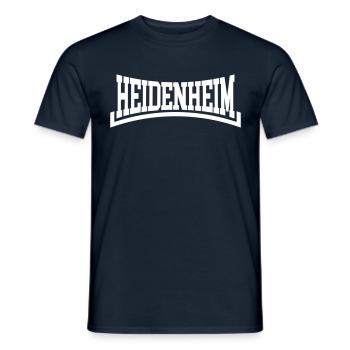 Heidenheim - Männer T-Shirt - Navy - Vorne - AI Model Male 178 light (178cm)