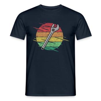 Wrench Tool - Men's T-Shirt - navy - Front - AI Model Male 178 light (178cm)