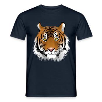 tiger - Men's T-Shirt - navy - Front - AI Model Male 178 light (178cm)