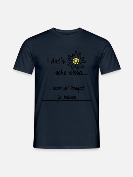 I dät's scho | Allgäu Tassen & Zubehör - Männer T-Shirt - Navy