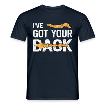 J’ai votre dos drôle de colonne vertébrale chiropraticien - T-shirt homme - marine - Devant - AI Model Male 178 light (178cm)