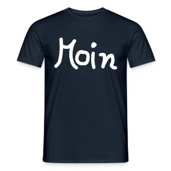 Moin - Männer T-Shirt - Navy - Vorne - AI Model Male 178 light (178cm)
