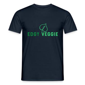 Idée de cadeau de végétarien végétarien - T-shirt homme - marine - Devant - AI Model Male 178 light (178cm)