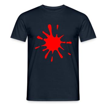 Kleks ROT - Männer T-Shirt - Navy - Vorne - AI Model Male 178 light (178cm)