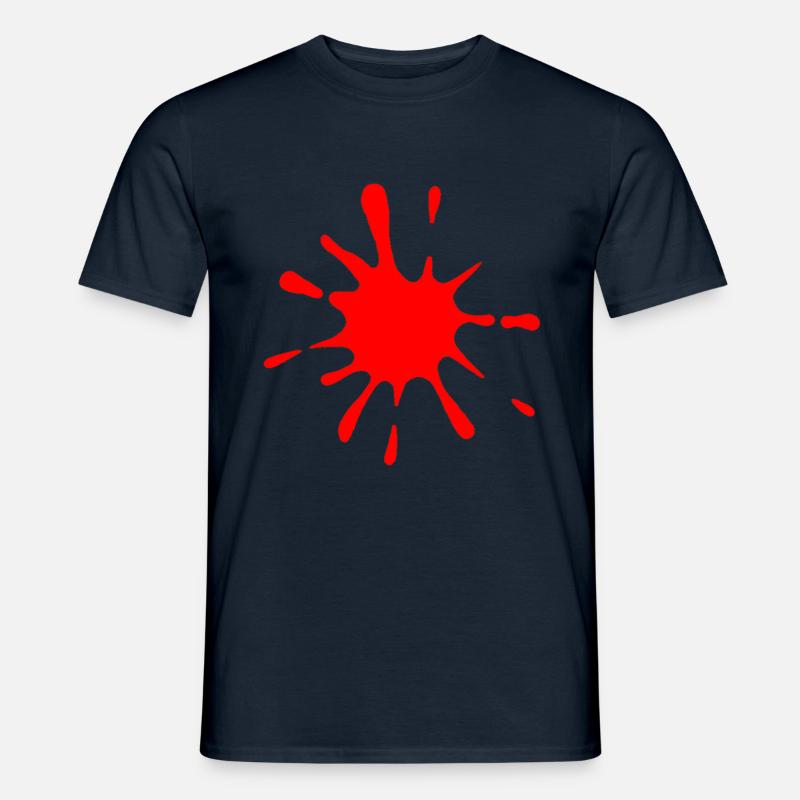 Kleks ROT - Männer T-Shirt - Navy
