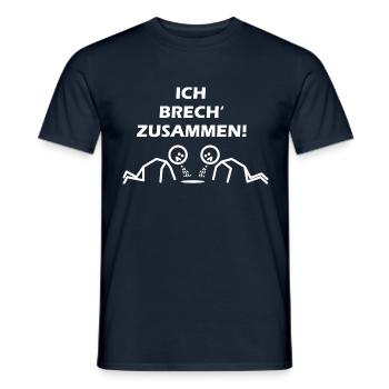 I break down - Men's T-Shirt - navy - Front - AI Model Male 178 light (178cm)