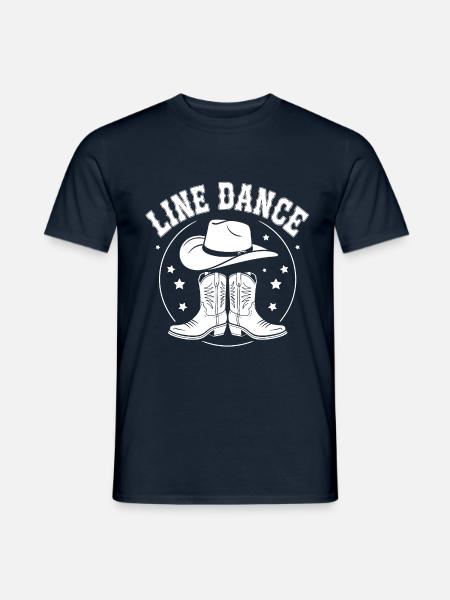 Line Dance mein Hobby. Cooles Linedance Design für - Männer T-Shirt - Navy