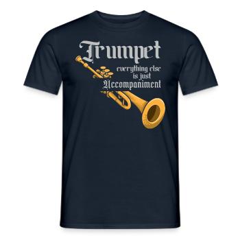Funny Trumpet Musical Instrument Marching Band - Männer T-Shirt - Navy - Vorne - AI Model Male 178 light (178cm)