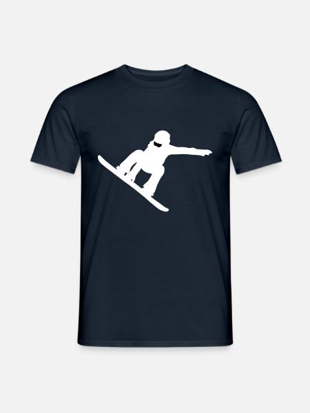 Snowboarder Wintersport - Männer T-Shirt - Navy
