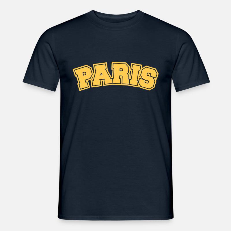 Paris College Bogen x - Männer T-Shirt - Navy