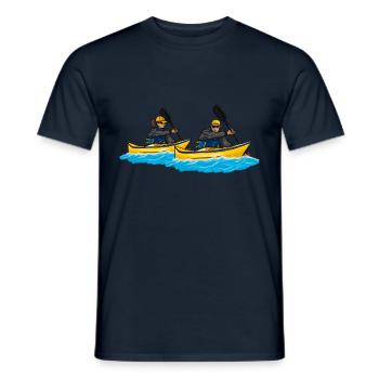 Kayak Canoë Sports nautiques - T-shirt homme - marine - Devant - AI Model Male 178 light (178cm)