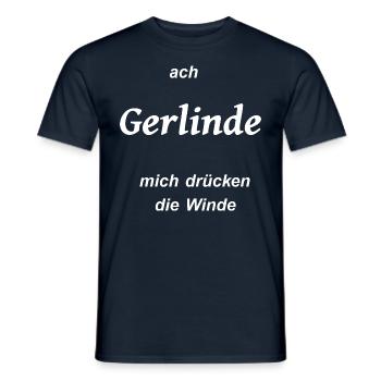 gerlinde winde pups furz - Männer T-Shirt - Navy - Vorne - AI Model Male 178 light (178cm)