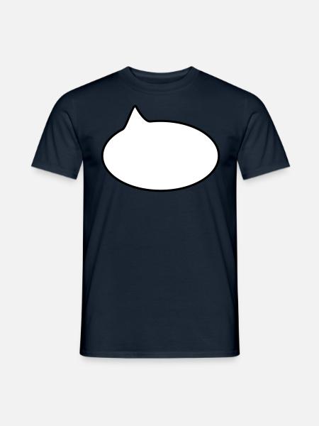 Ballon / / cartoon / / zeggen / / do verklaring - Mænd T-shirt - marineblå