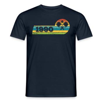 Pickleball-Spieler Jahrgang 1990 Geburtstag Game - Männer T-Shirt - Navy - Vorne - AI Model Male 178 light (178cm)