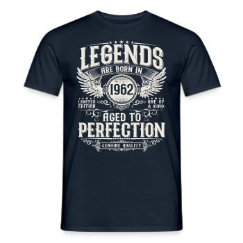 Millésime 1962 Born Legends Cadeau d’anniversaire - T-shirt homme - marine - Devant - AI Model Male 178 light (178cm)