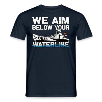 Warship OESK Design - Gaming Marine Clan Team - Männer T-Shirt - Navy - Vorne - AI Model Male 178 light (178cm)