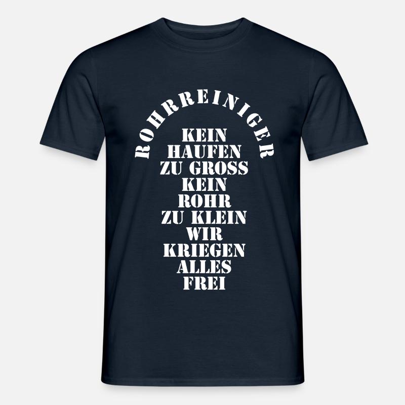 Rohrreiniger - Männer T-Shirt - Navy