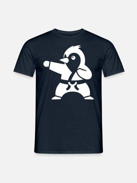 Pingouin Karaté Arts Martiaux Arts Martiaux Silhouette - T-shirt homme - marine