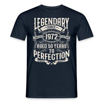 1972 Vintage Vintage 50 ans cadeau d’anniversaire - T-shirt homme - marine - Devant - AI Model Male 178 light (178cm)