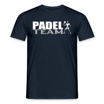 Équipe de padel - T-shirt homme - marine - Devant - AI Model Male 178 light (178cm)