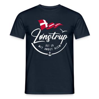 LÖNSTRUP - Ma résidence secondaire - w - T-shirt homme - marine - Devant - AI Model Male 178 light (178cm)