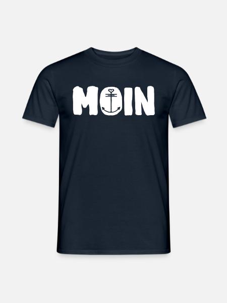 moin Anker Küsten Liebe ... Maritime Bekleidung - Männer T-Shirt - Navy